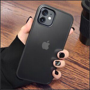 Smoke Black Frosted Hybrid Phone Case
